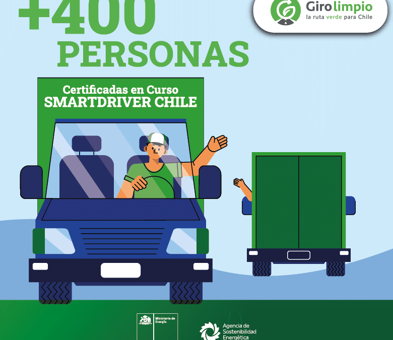 Más de 400 personas lograron certificarse en el curso de conducción eficiente Smart Driver Chile implementado por el programa Giro Limpio